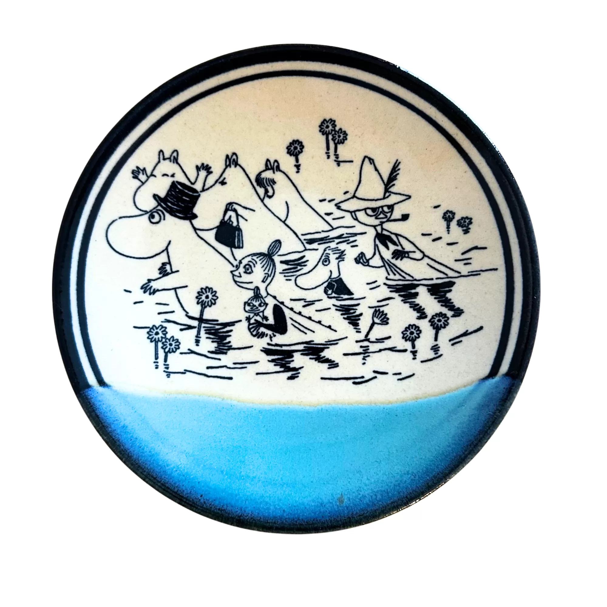 益子焼の皿の画像