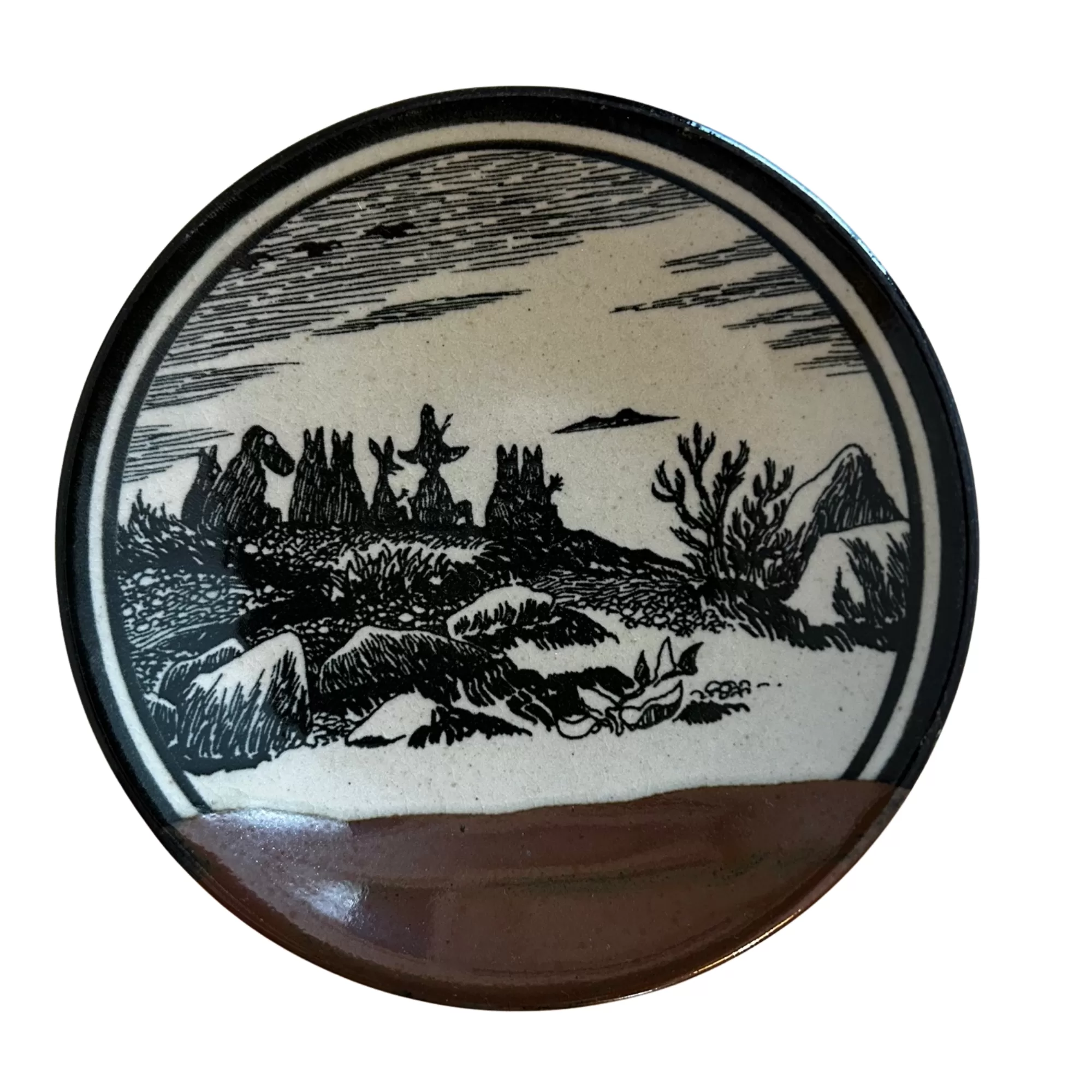 益子焼の皿の画像