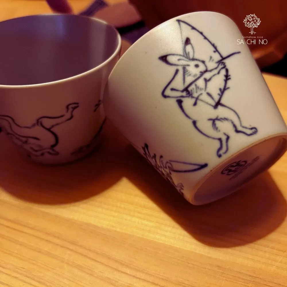 鳥獣戯画　コップ　アップ画像