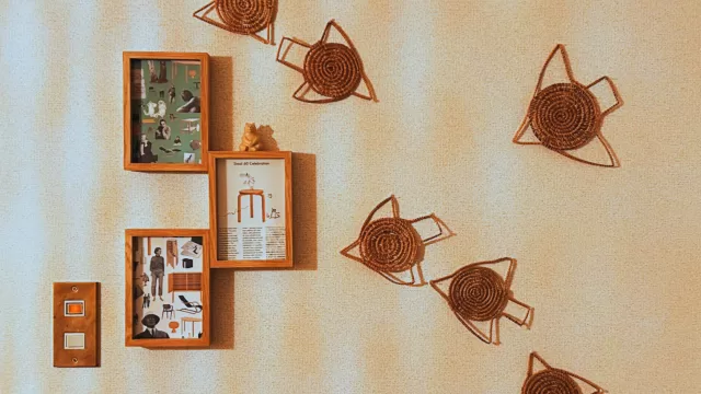 壁付けしてあるバードコースターのきれいな写真