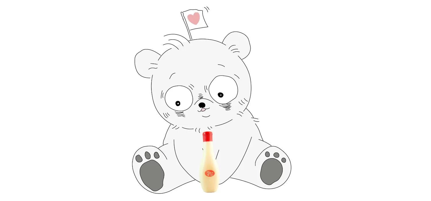 オリキャラがマヨネーズをもって嬉しそう