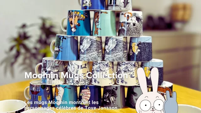 ムーミンマグカップのピラミッド